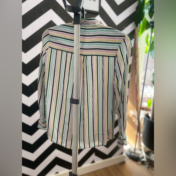 Tommy Hilfiger multi color stripes button down shirt | Closet Label #123.) - Picture 6 of 8